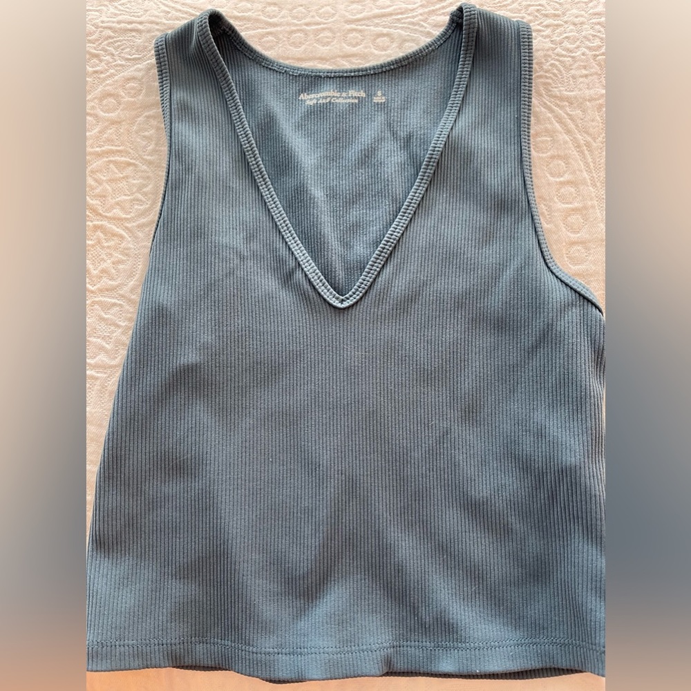 Abercrombie and fitch blue tank top